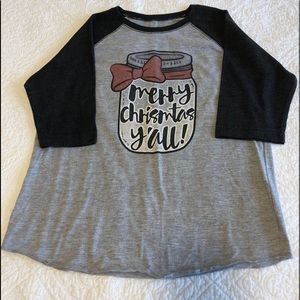 Boutique EUC Merry Christmas Y’all top